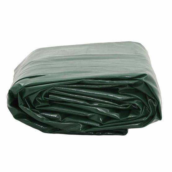 Toile de Bâche PVC Robuste 650g/m² pour Travaux et Protection Extérieure Vert 1.5x10 m – ComfortXL Outdoor Living - Image 3