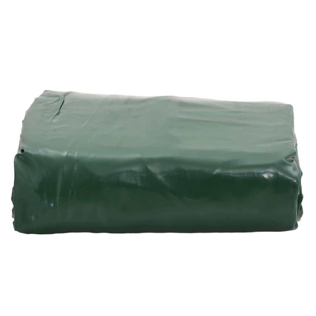 Toile de Bâche PVC Robuste 650g/m² pour Travaux et Protection Extérieure Vert 1.5x10 m – ComfortXL Outdoor Living - Image 2