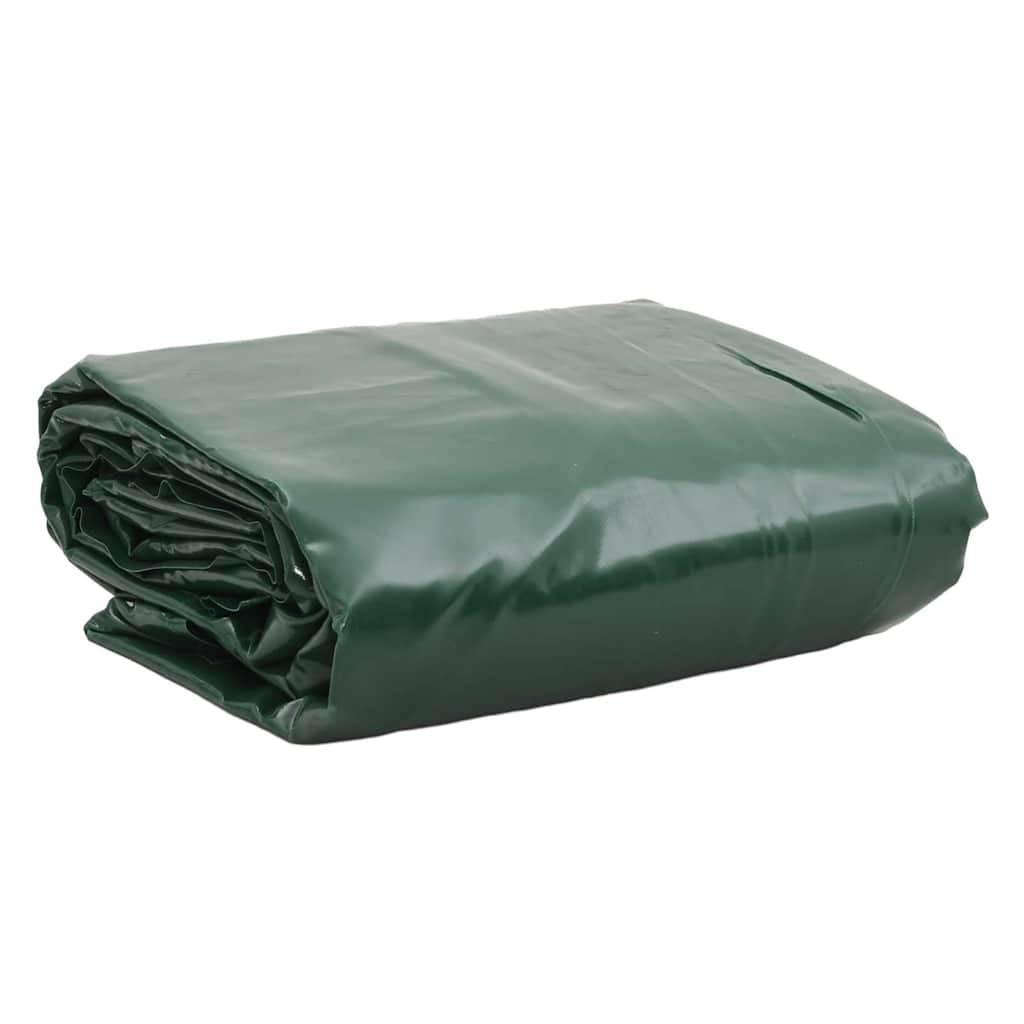 Toile de Bâche PVC Robuste 650g/m² pour Travaux et Protection Extérieure Vert 1.5x10 m – ComfortXL Outdoor Living - Image 1