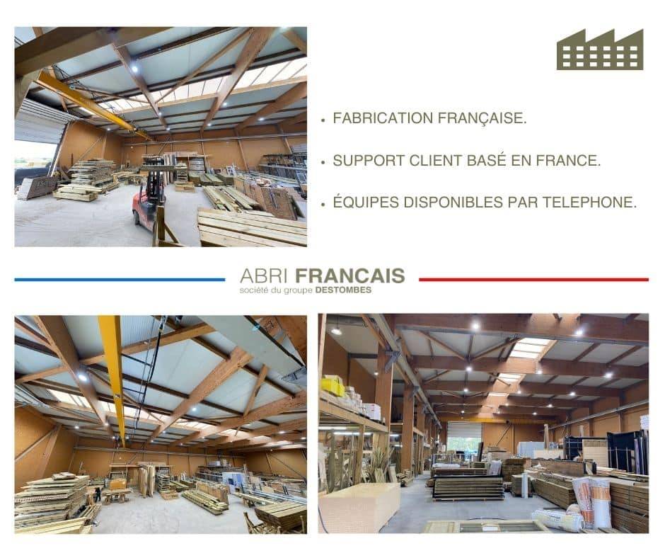 Abri Français - ABRI DE JARDIN bois  autoclave 27mm - 4,44x2,64m / 12m2 - Bac acier - Plancher bois - Image 7