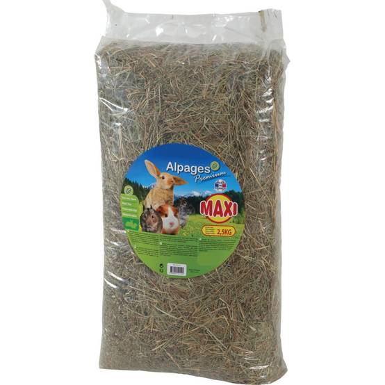 Foin des Alpes premium 2,5 kg pour rongeur - Image 1