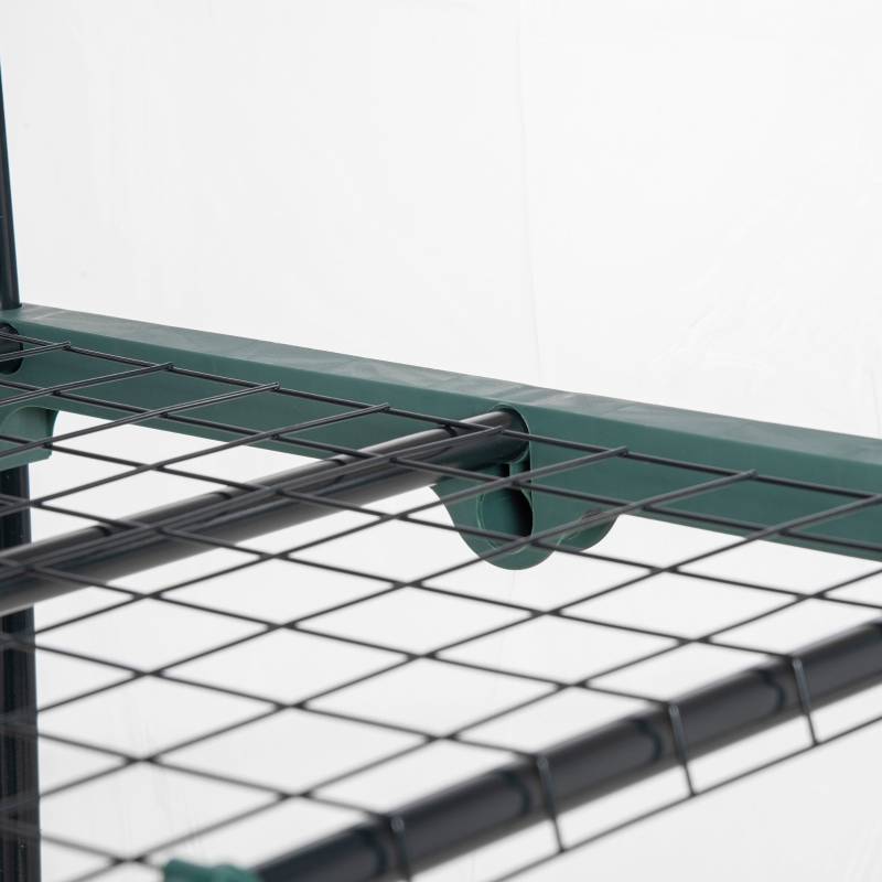 Serre de balcon acier et plastique pour semis 5 étagères 69x49x193cm transparent - ComfortXL Outdoor Living - Image 7