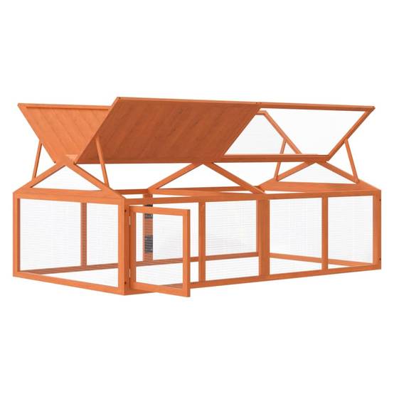 Vidaxl - Enclos animaux marron 200x112,5x74 cm bois massif de pin vidaXL 172300 - Image 5