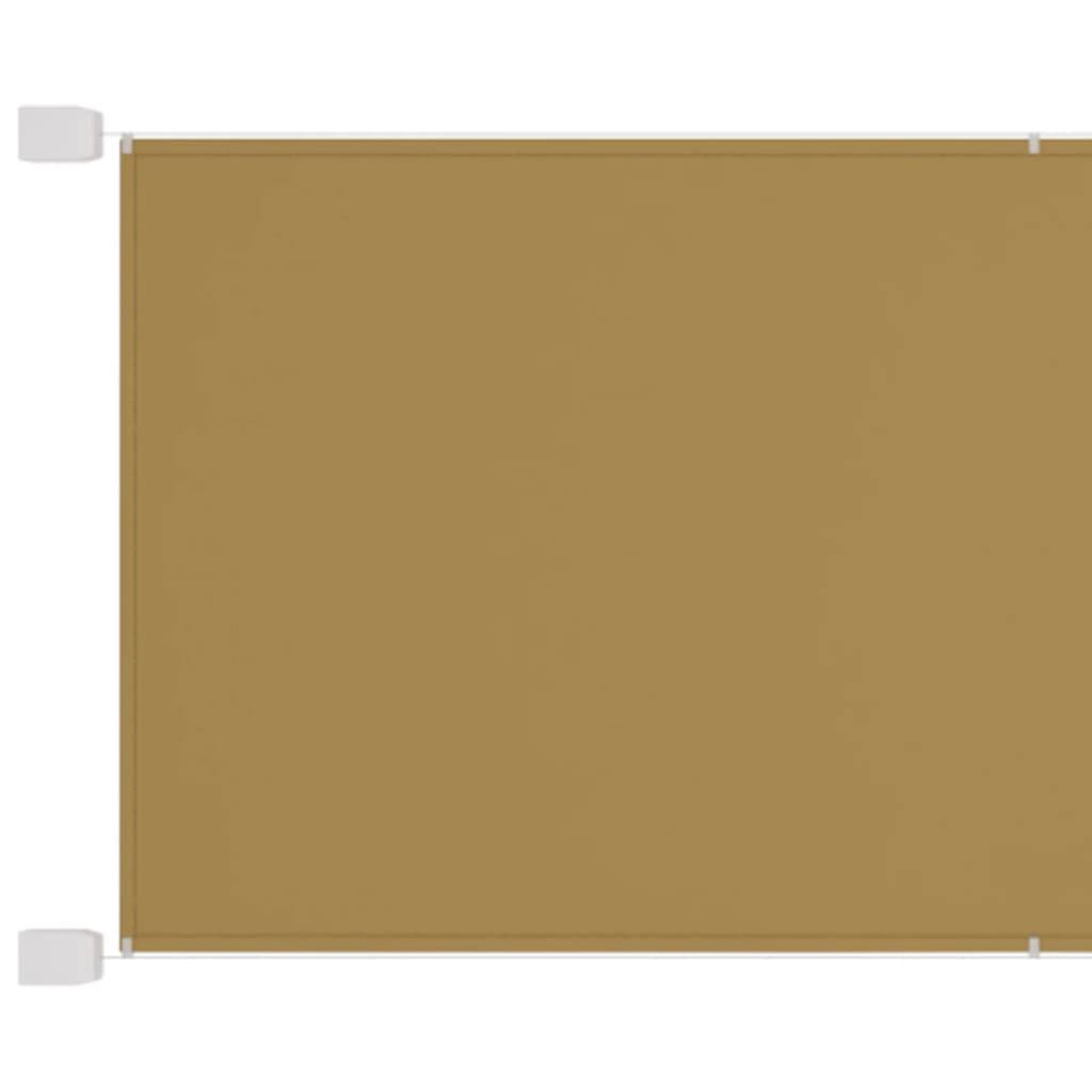 Helloshop26 - Auvent vertical 140x1200 cm tissu oxford beige - Image 1