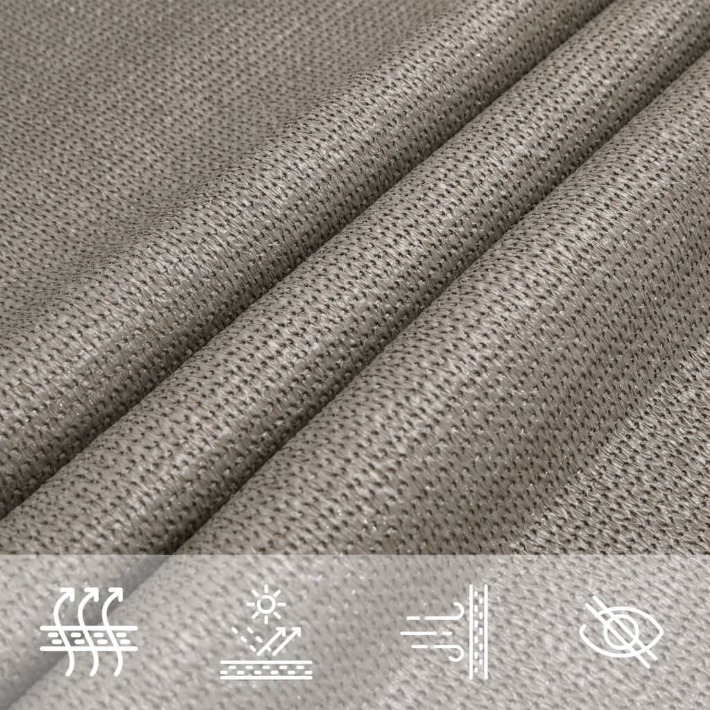Voile d'ombrage PEHD gris clair 450 x 250 cm - PANGIVO - Image 7