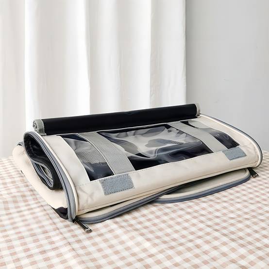 Sac de transport pour chien et chat Blanc IntiMeg - Image 5