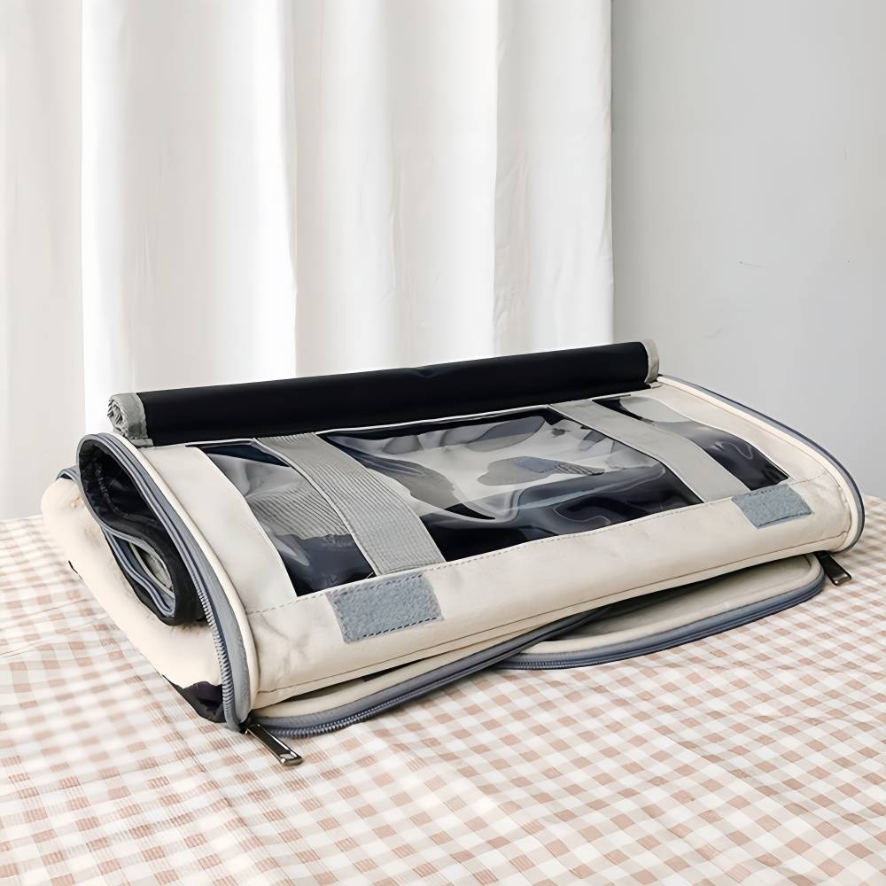 Sac de transport pour chien et chat Blanc IntiMeg - Image 5