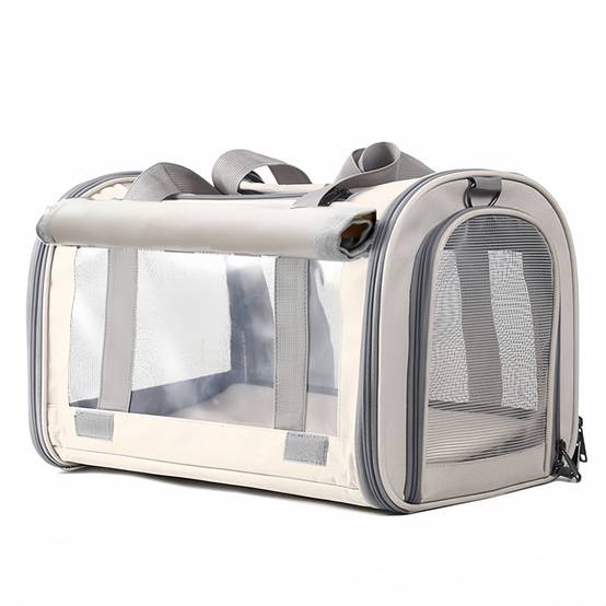 Sac de transport pour chien et chat Blanc IntiMeg - Image 3