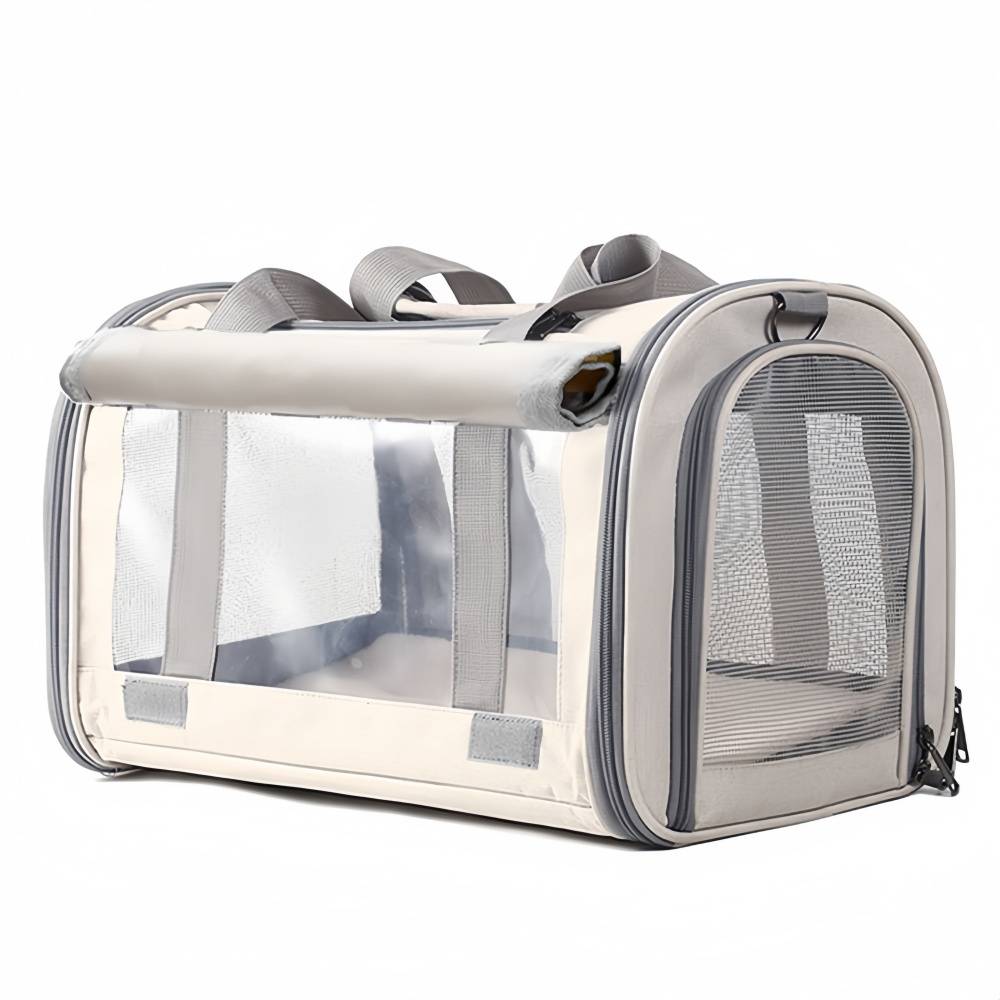 Sac de transport pour chien et chat Blanc IntiMeg - Image 3