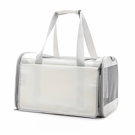 Sac de transport pour chien et chat Blanc IntiMeg - Image 7