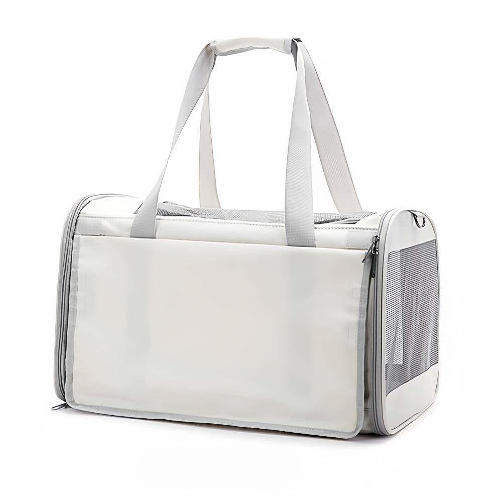 Sac de transport pour chien et chat Blanc IntiMeg - Image 7