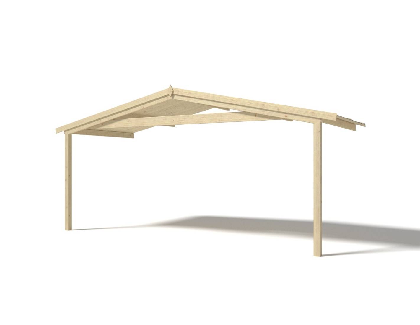 Altanka - Abri de jardin en bois - 5x4 m + terrasse avec balustrade et avant-toit en bois - 30 m2 - DOM526+DOM600+DOM601+POD04 - ALTANKA - Image 8