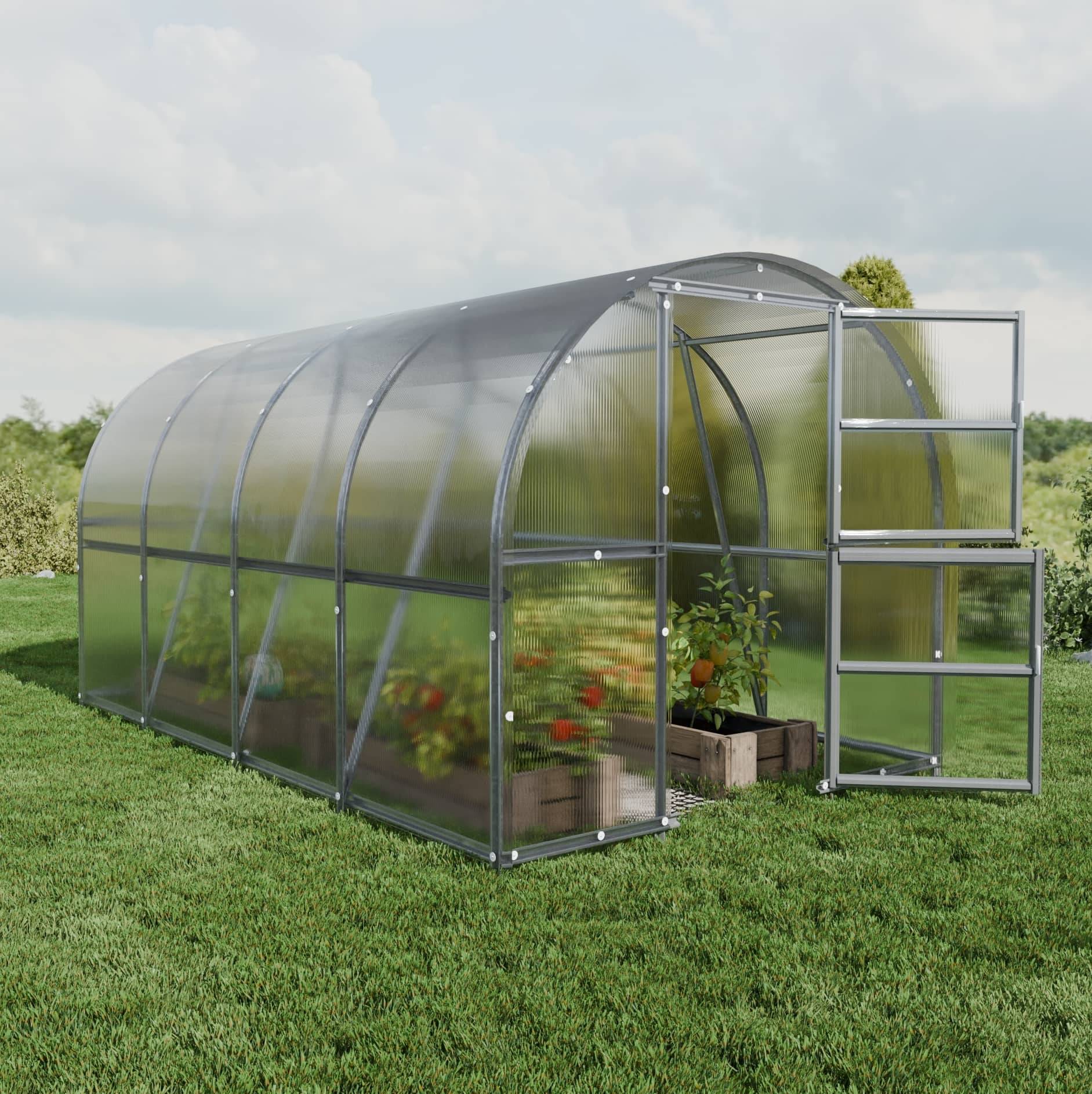 KLASIKA GREENHOUSES - Serre KLASIKA BALTIC LT 3 x 4 m (12 m²), 4 mm avec revêtement en polycarbonate - Image 1