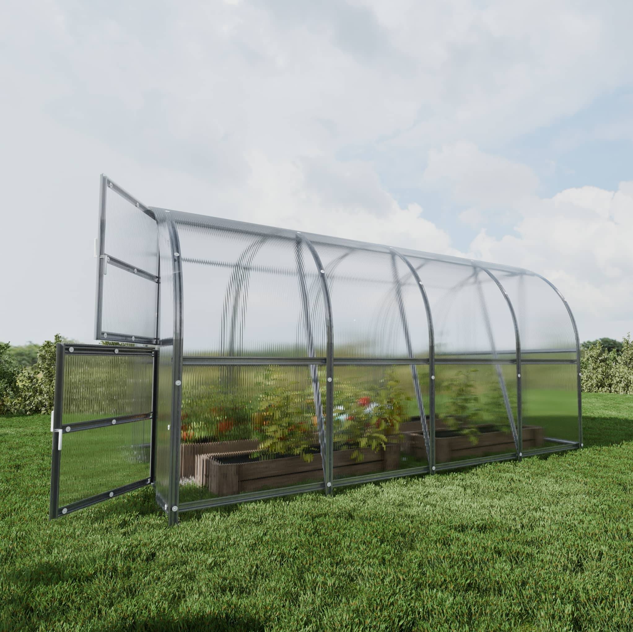 KLASIKA GREENHOUSES - Serre KLASIKA BALTIC LT 3 x 4 m (12 m²), 4 mm avec revêtement en polycarbonate - Image 3