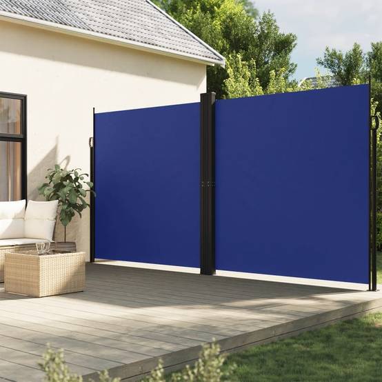 Store Banne - Auvent latéral rétractable bleu 200x600 cm - MEUBLE PRO-JU5080 - Image 2