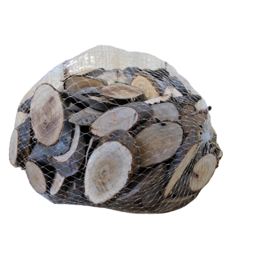 ~ Sachet de tranches de bois marrons de 500g Chemin de campagne - Image 1