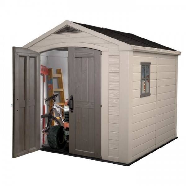 Keter - Abri de jardin en résine 6,6 m² KETER Sydney 88 Beige et Marron - Image 3