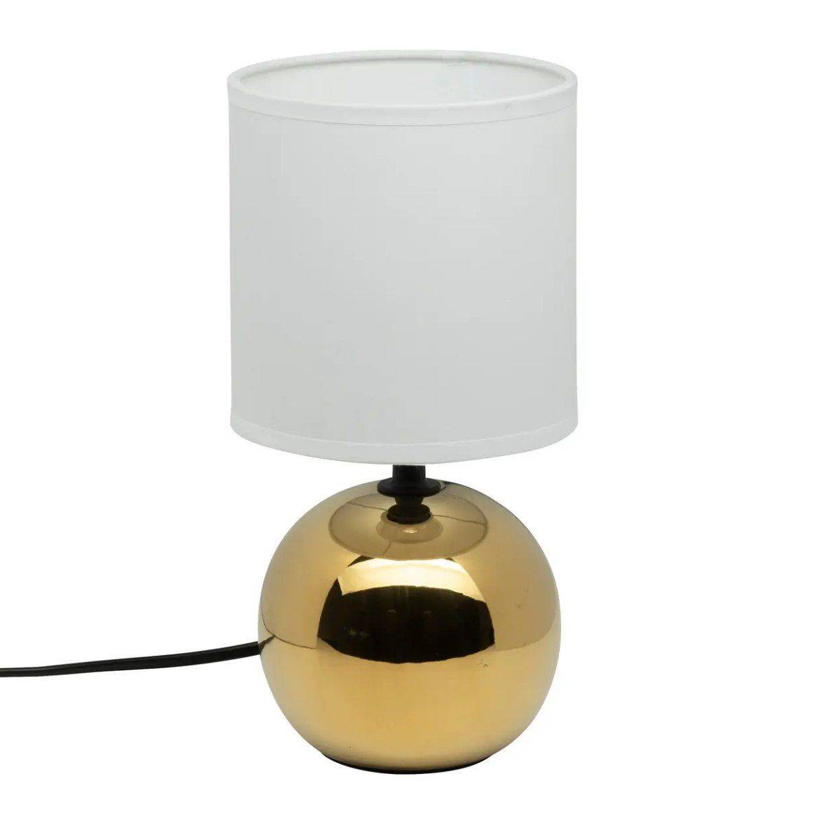 Lampe à Poser Céramique "Boule" 25cm Or - Image 1