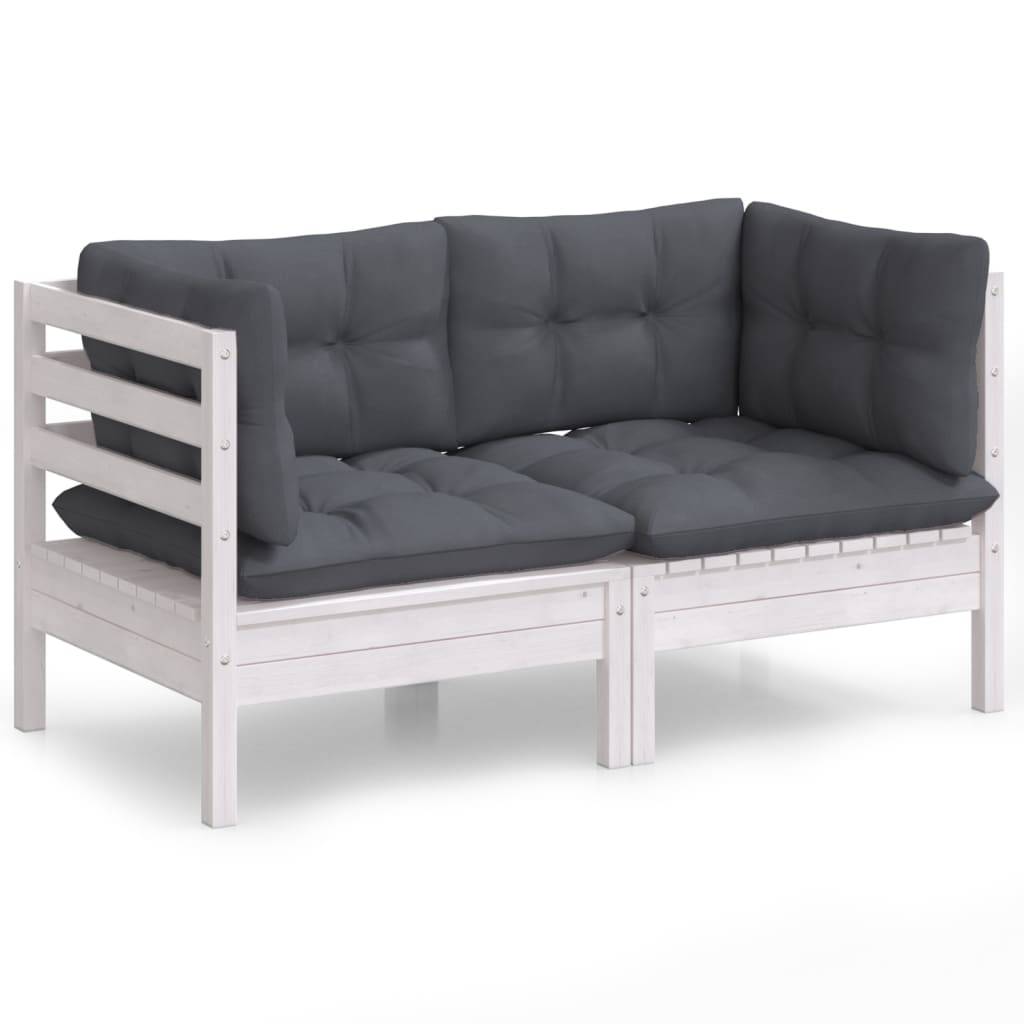 Prolenta Premium - Banc de jardin Blanc 64 X 64 cm - Prolenta Premium - Image 2