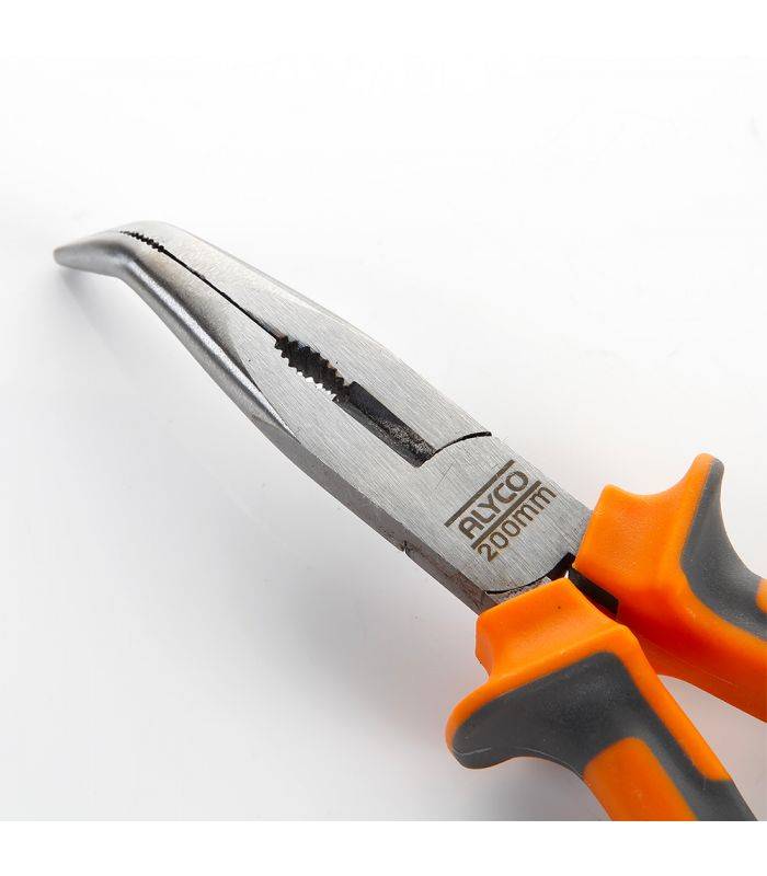 Pince À Mâchoires Semi-Rondes Incurvées Avec Tranchant 200 Mm Alyco Orange Alyco 170536 - Image 3