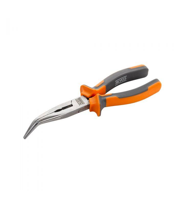 Pince À Mâchoires Semi-Rondes Incurvées Avec Tranchant 200 Mm Alyco Orange Alyco 170536 - Image 1