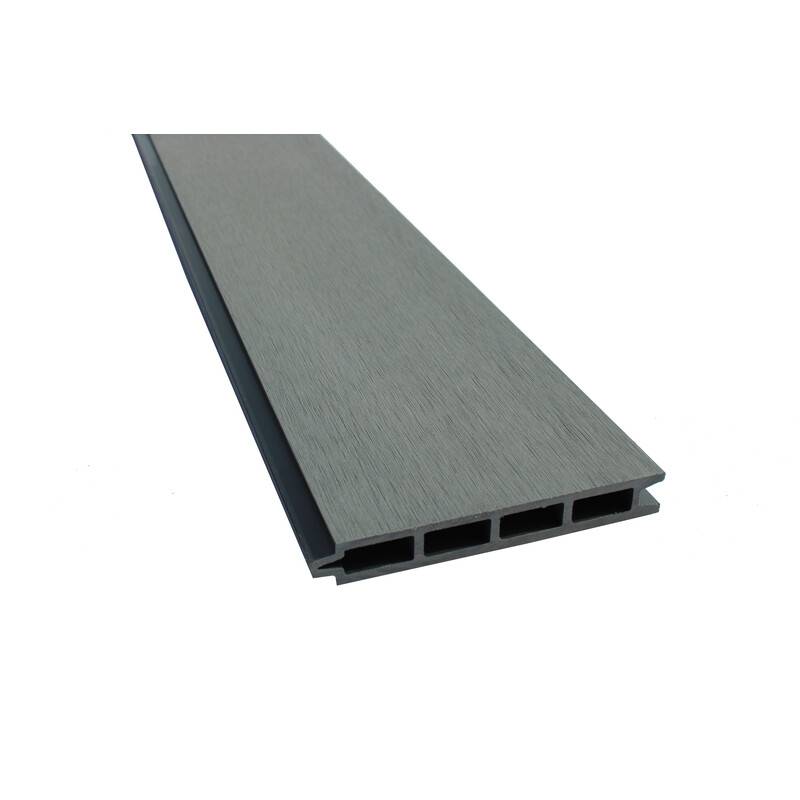 Lame de clôture bois composite Larko L176 cm / l 14.8cm / E 21mm - Coloris - Gris clair, Epaisseur - 21mm, Largeur - 14,8cm, Longueur - 176cm - Image 1