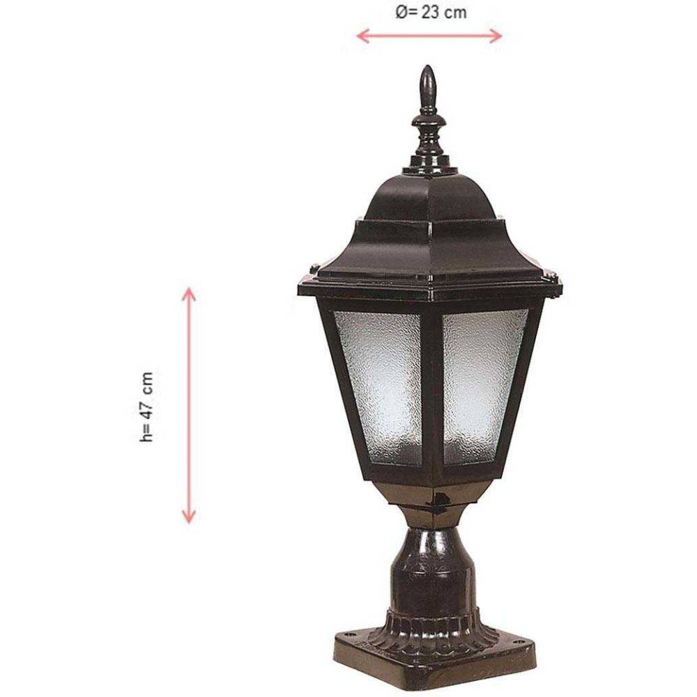 Hanah Home - Lampe extérieure à poser en ABS vintage Georgette - Image 2