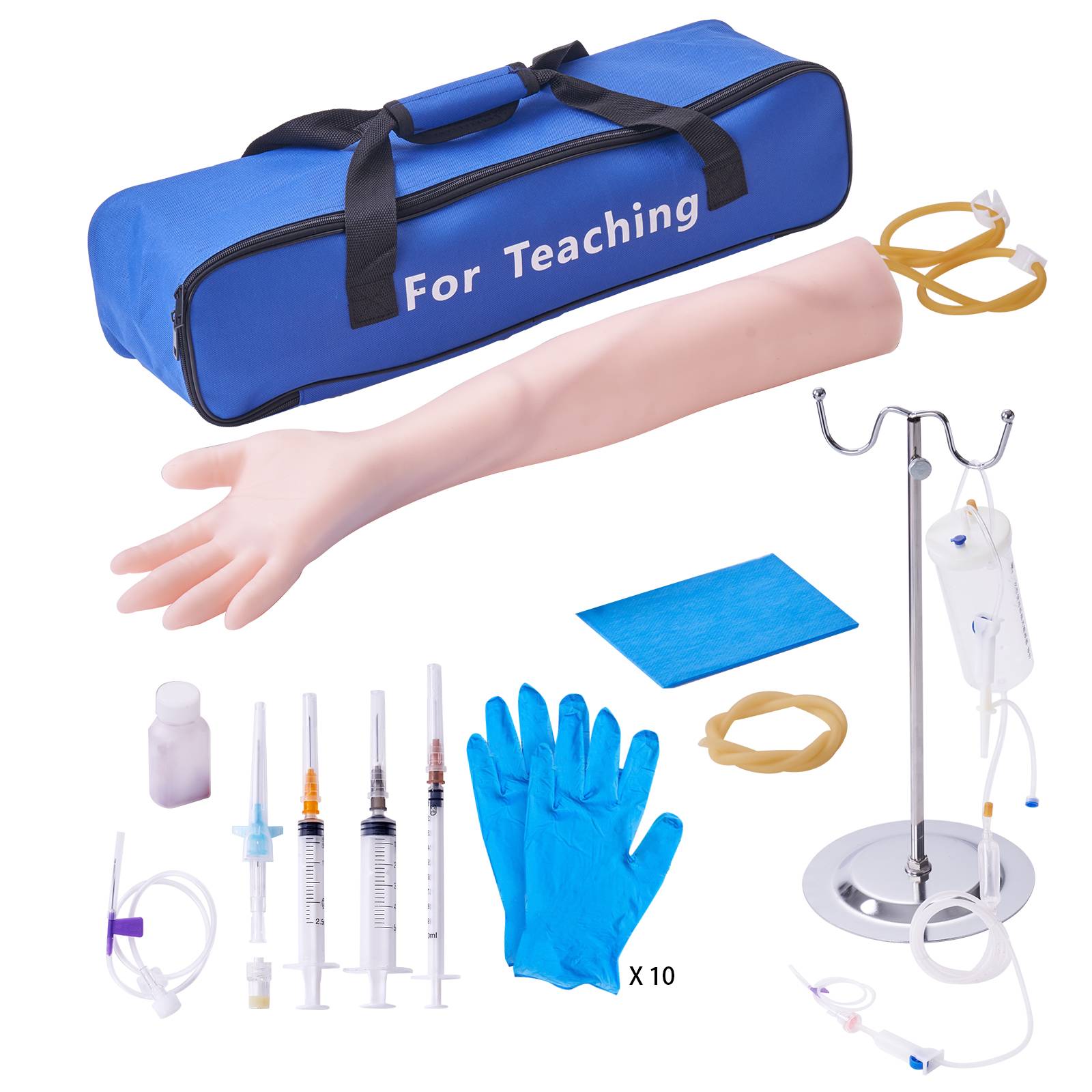 VEVOR Bras entraînement perfusion IV, PVC. Haute simulation, pour étudiants, infirmières. - Image 1
