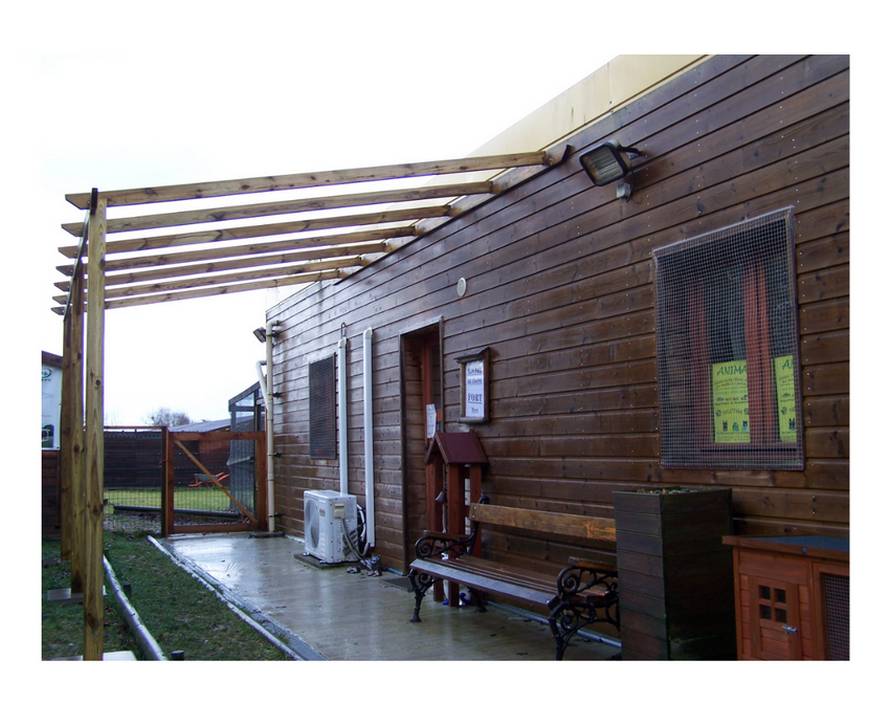 Habrita - Carport mural - Pergola adossable / Autoclavé Habrita - Image 3