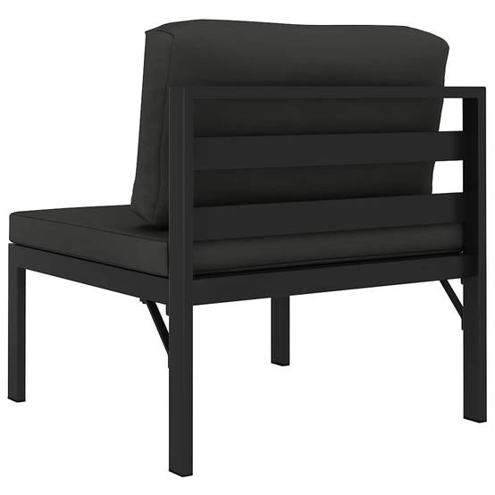 Chauffeuse Centrale Modulable Aluminium Anthracite Coussin Épais 7cm pour Salon de Jardin – ComfortXL Outdoor Living - Image 5