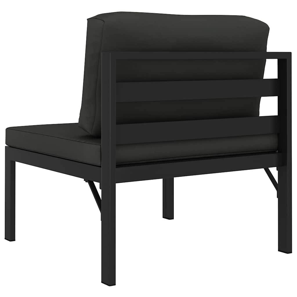 Chauffeuse Centrale Modulable Aluminium Anthracite Coussin Épais 7cm pour Salon de Jardin – ComfortXL Outdoor Living - Image 5