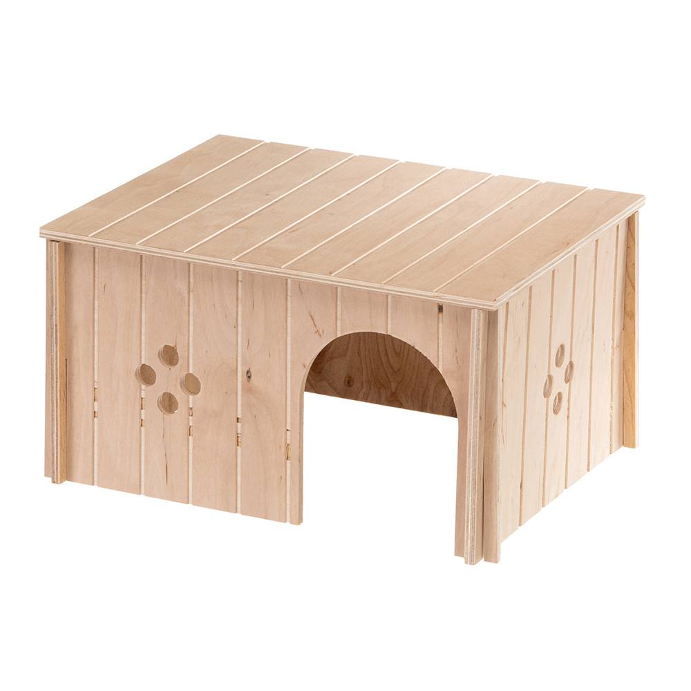 Ferplast - Ferplast Maison Lapin, Accessoire pour Cage Lapin, avec Toit Plat et Trous d'Aération, en Kit de Montage, 37 x 27,7 x h 20 cm, SIN 4647 Niche Maison - Image 1