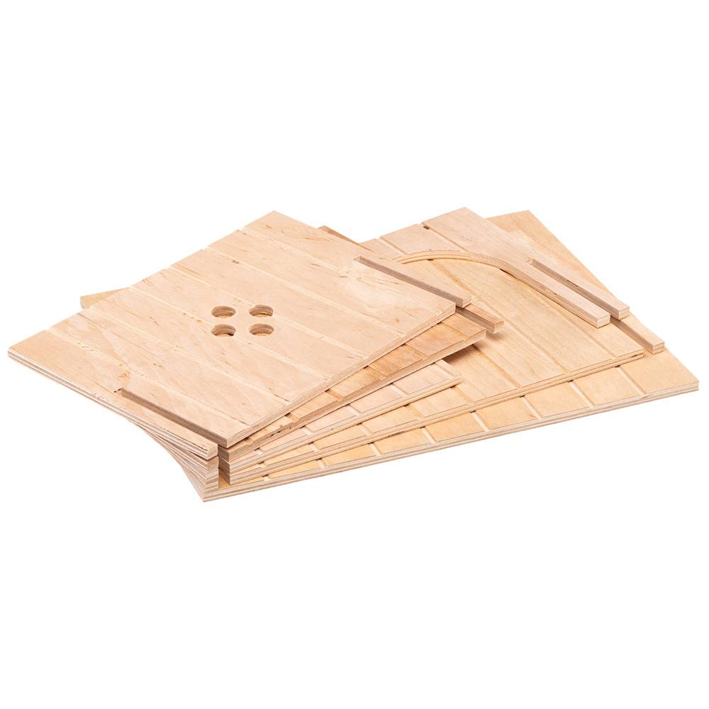 Ferplast - Ferplast Maison Lapin, Accessoire pour Cage Lapin, avec Toit Plat et Trous d'Aération, en Kit de Montage, 37 x 27,7 x h 20 cm, SIN 4647 Niche Maison - Image 9