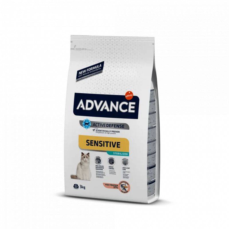 ADVANCE Adult Sensitive Sterilized Saumon - Croquettes Chat 1,5 kg - Image 1