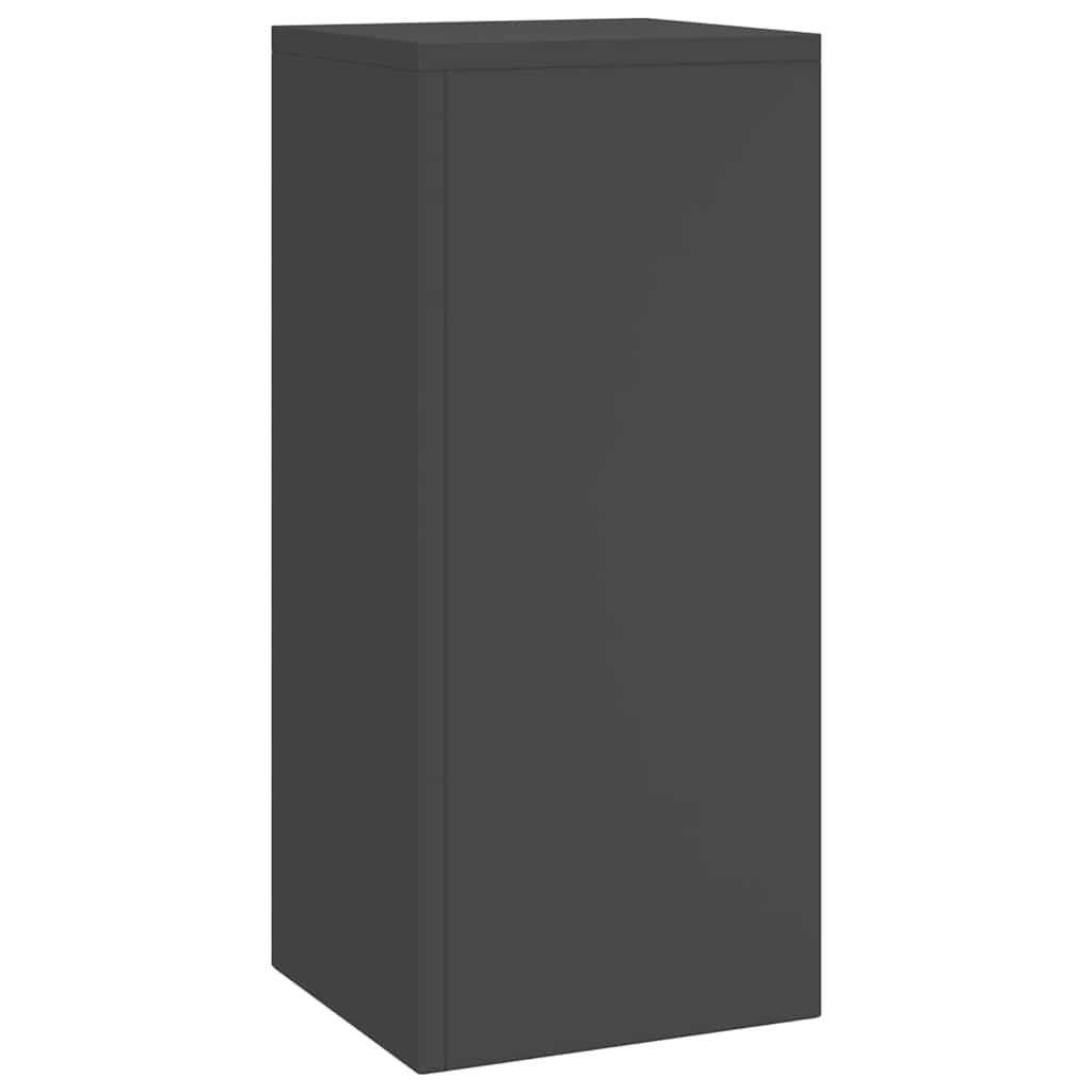 Lot de 2 Supports hauts pour plantes en Acier Design moderne résistant UV pour Balcon Noir 24x24x55 cm – ComfortXL Outdoor Living - Image 5