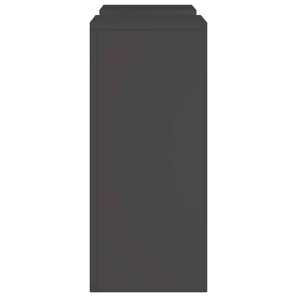Lot de 2 Supports hauts pour plantes en Acier Design moderne résistant UV pour Balcon Noir 24x24x55 cm – ComfortXL Outdoor Living - Image 7