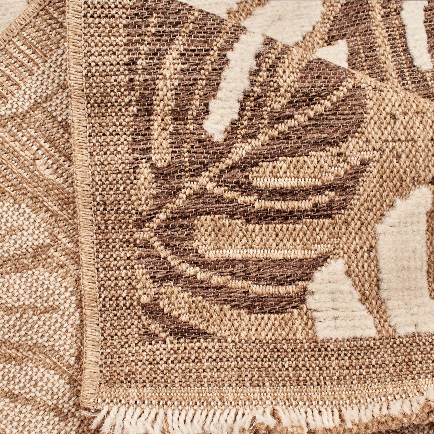 Autre - Tapis intérieur et extérieur en polypropylène marron 60x180cm - Image 5