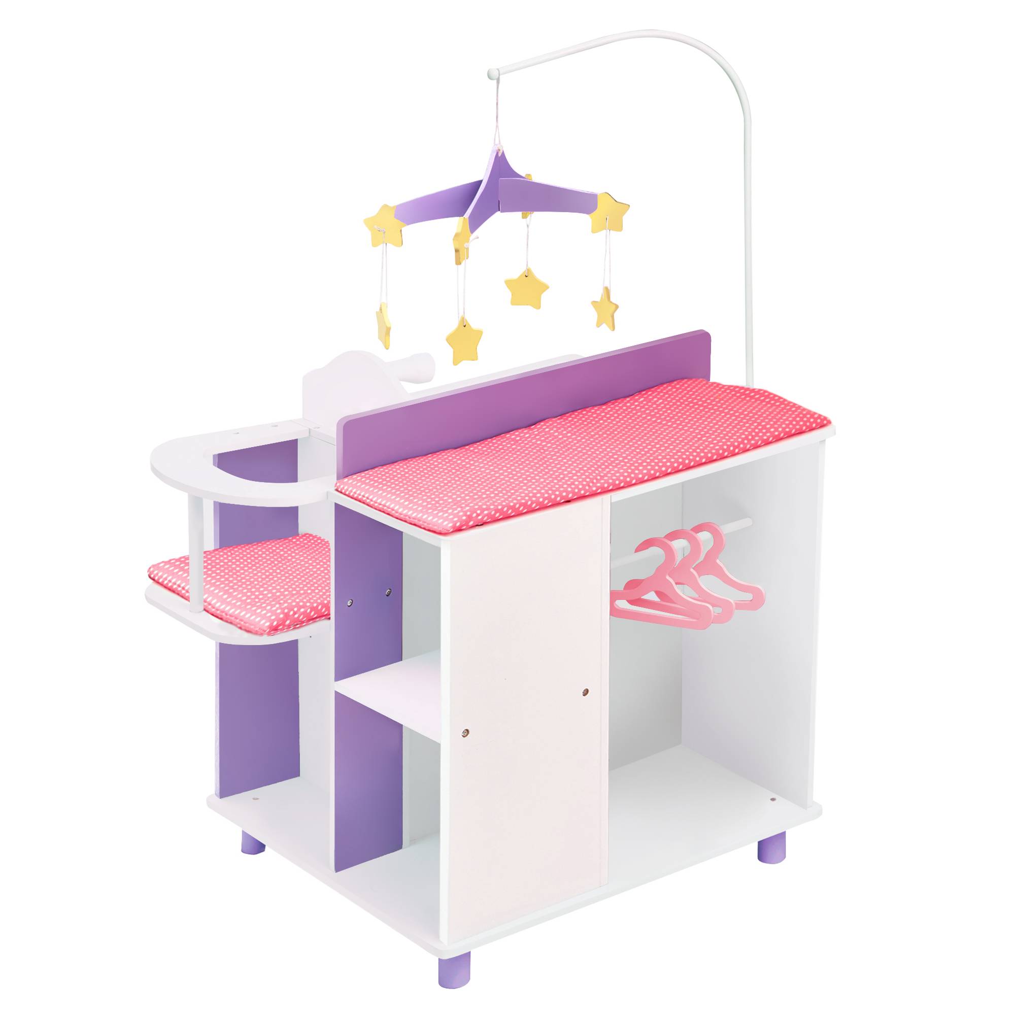 Table à langer avec rangement 97.8 cm - Station de change, Blanc Teamson Kids - Image 1