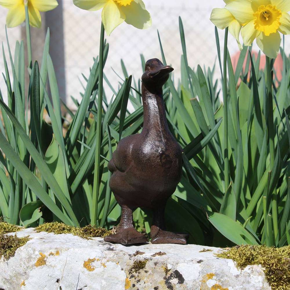 La Grande Prairie - Canard décoratif en fonte 18 x 7 x 19 cm - Image 4