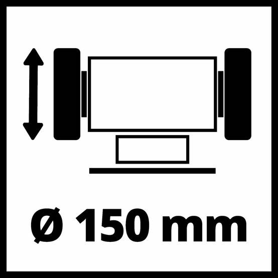 Einhell - Touret à meuler TC-BG 150 B - Ø150 - Taille de grain K36 - 350 W Einhell - Image 5