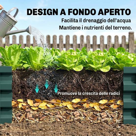 ComfortXL - Carré Potager Métal Acier Galvanisé Jardin Plantes Sans Fond 120x120x30cm Vert - ComfortXL Outdoor Living - Image 7