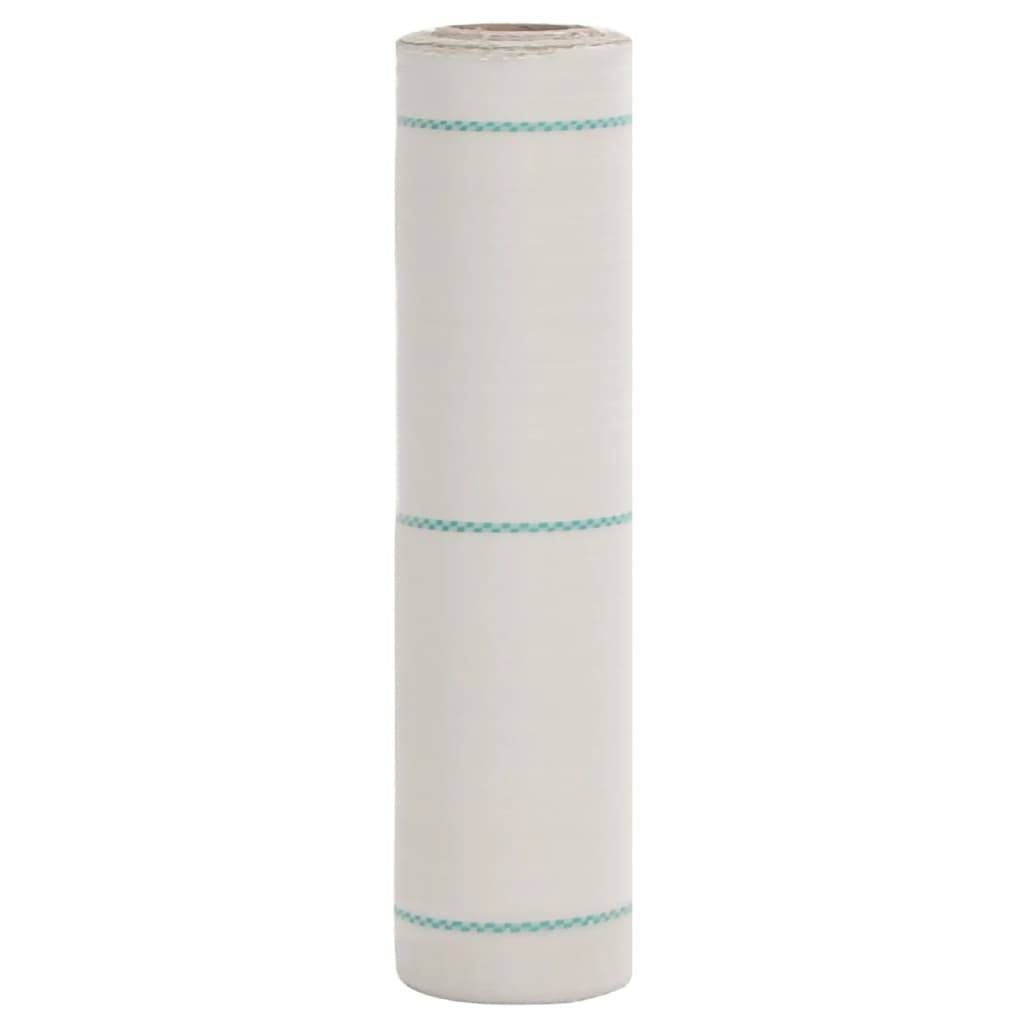 Toile de paillage Polypropylène Jardin Potager Anti-repousse mauvaises herbes 0,5x200m Blanc - ComfortXL Outdoor Living - Image 1