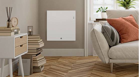 Radiateur électrique INGENIO 4 1500W horizontal intelligent blanc mat - THERMOR - 479325 - Image 1