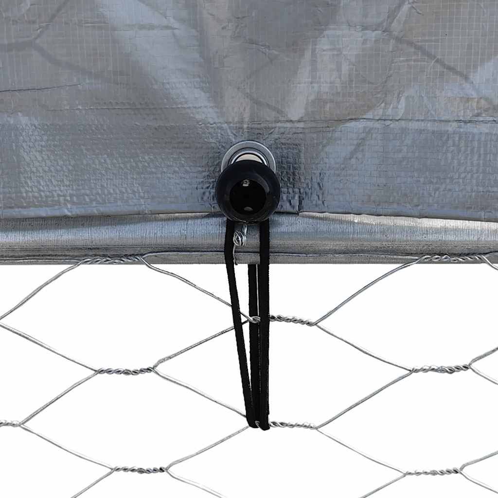 Vidaxl - Cage à poules avec toit et porte argenté acier galvanisé vidaXL 3294910 - Image 8