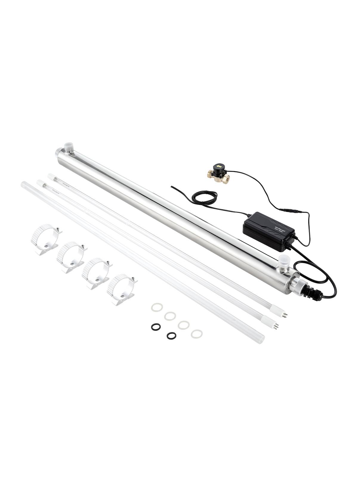 VEVOR Purificateur eau UV 55 W, 45,4 L/min, inox, manchon quartz. - Image 1