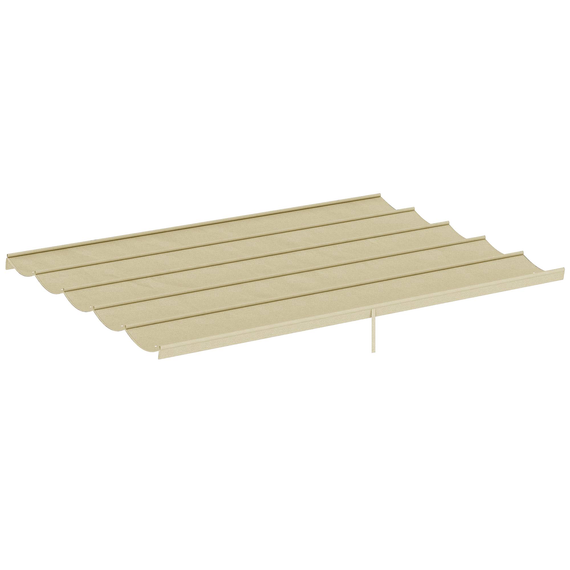 Toile de pergola/gazebo 4x3m en polyester respirant beige avec 10 trous de drainage - Image 2