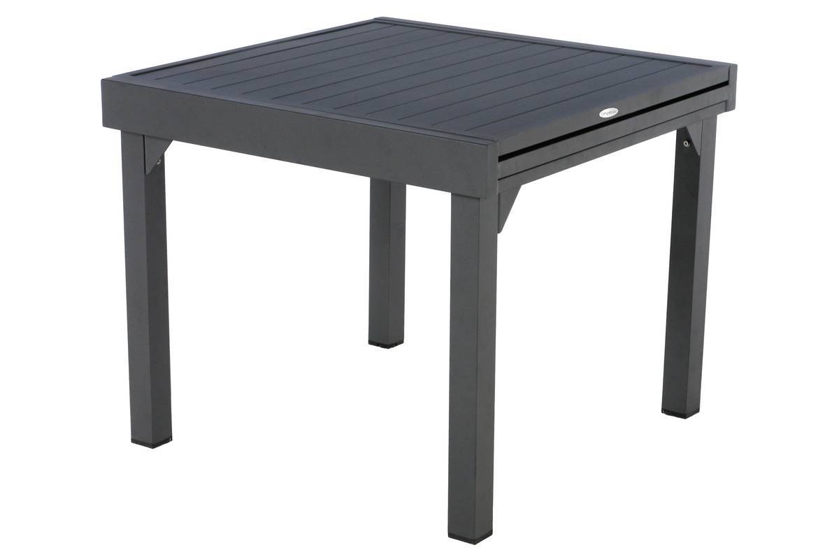Hesperide - Table de jardin extensible "Piazza" graphite 8 places en aluminium traité époxy Hespéride - Image 2