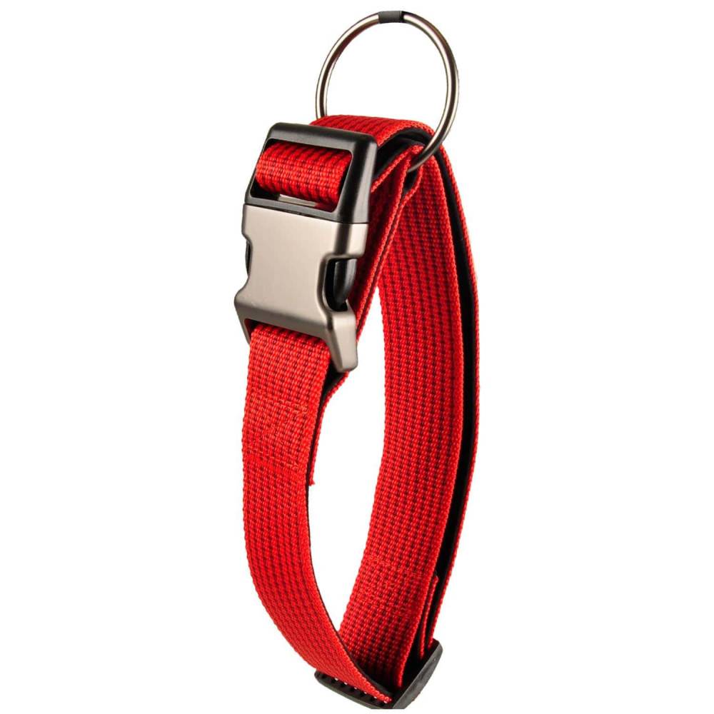 Collier Jannu rouge réglable de 55 à 75 cm 38 mm taille XXL pour chien - Image 6