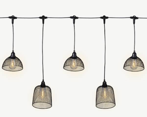 Blachere Illumination - Guirlande guinguette abat-jour Led blanc chaud - L. 2,5 m - Blachere Illumination - Image 1