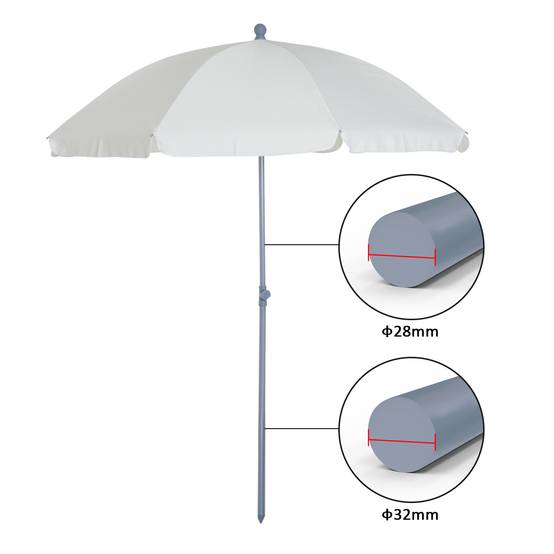 Outsunny - Parasol inclinable octogonal jardin/plage Ø2m sac transport inclus métal/polyester crème - Outsunny - Image 5